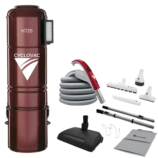 CYCLOVAC H725 Electric Central Vacuum Package