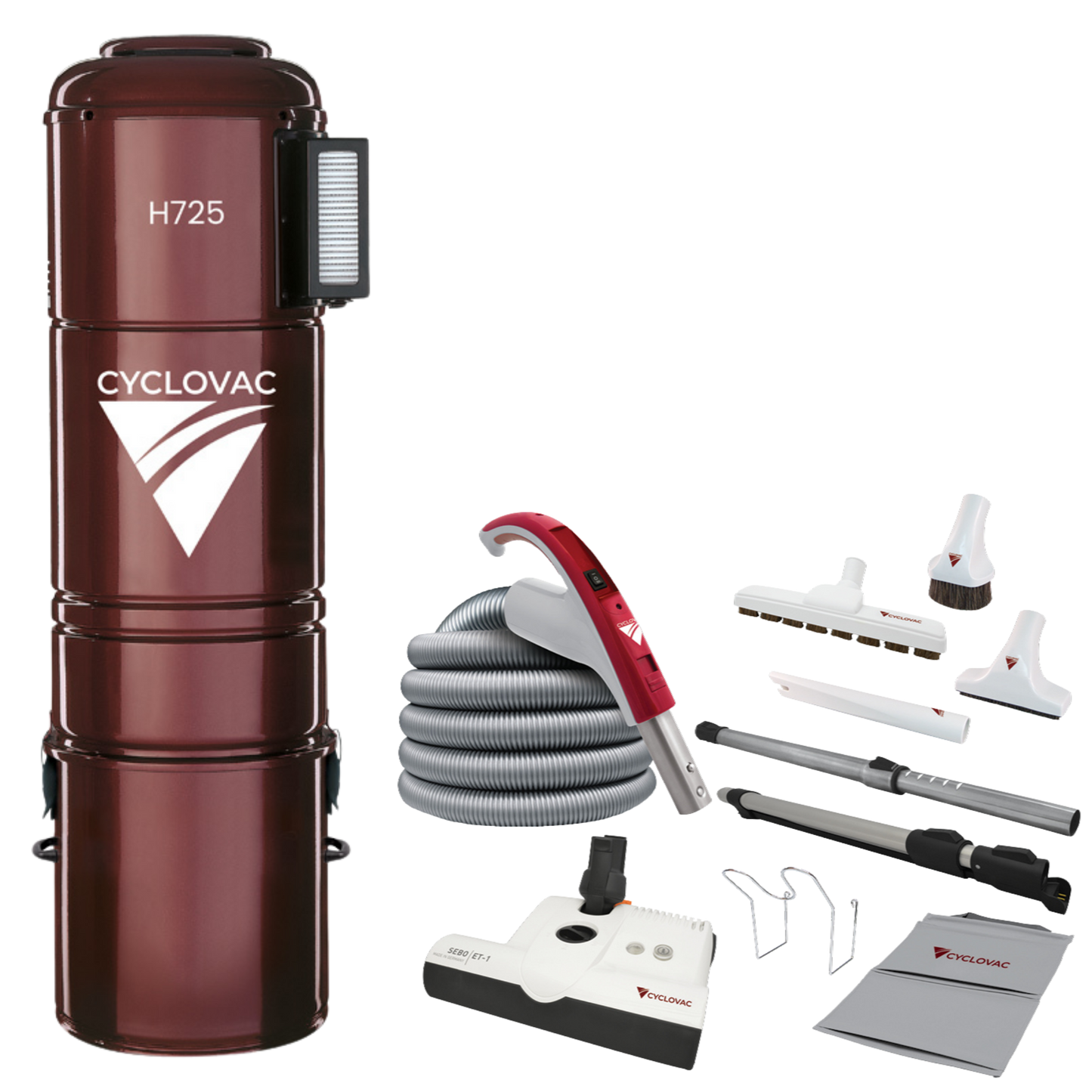 CYCLOVAC H725 Electric Central Vacuum Package