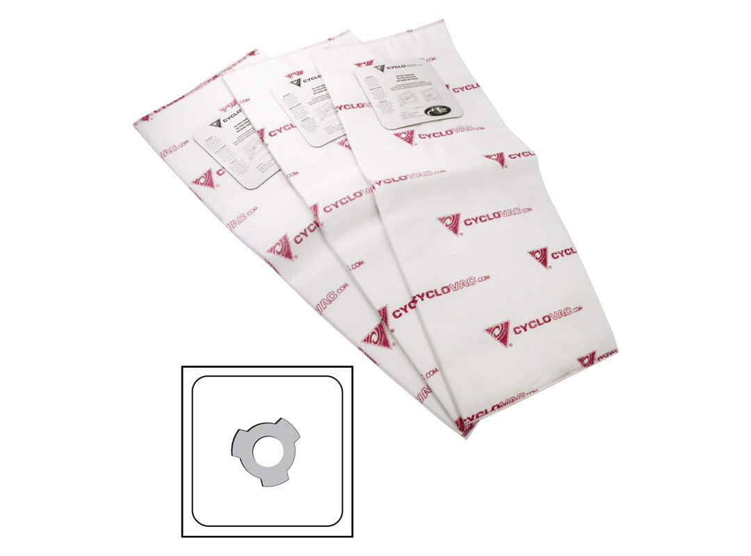 CYCLOVAC Heavy Duty Electrostatic Filter Bag (3 Pack)