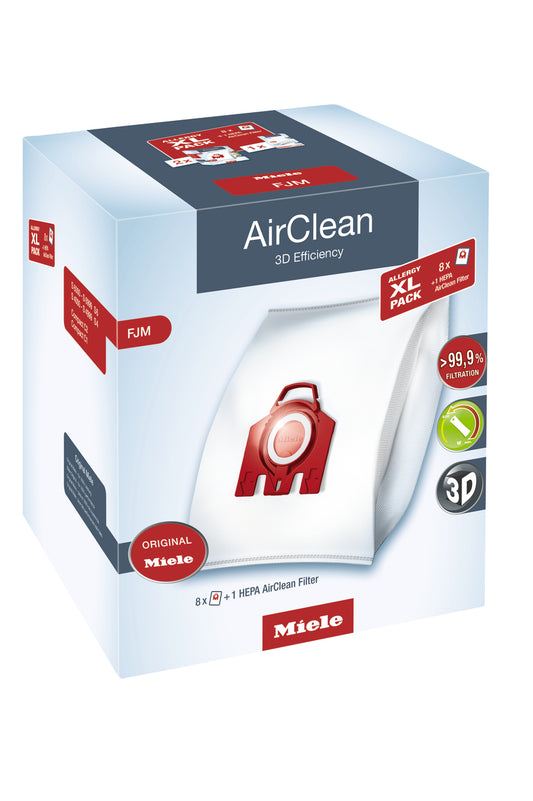 Miele SB SET FJM+AA AirClean Replacement Bags XL Pack